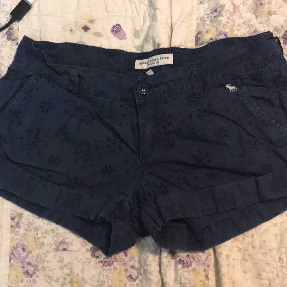 Abercrombie and Fitch Navy Shorts size 6